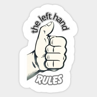 left hand Sticker